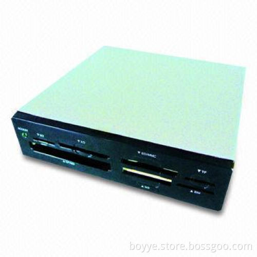 USB 2.0 3.5-inch Internal Card Reader with 5V DC Power Supply, Supports CF, xD, MS and SD Cards